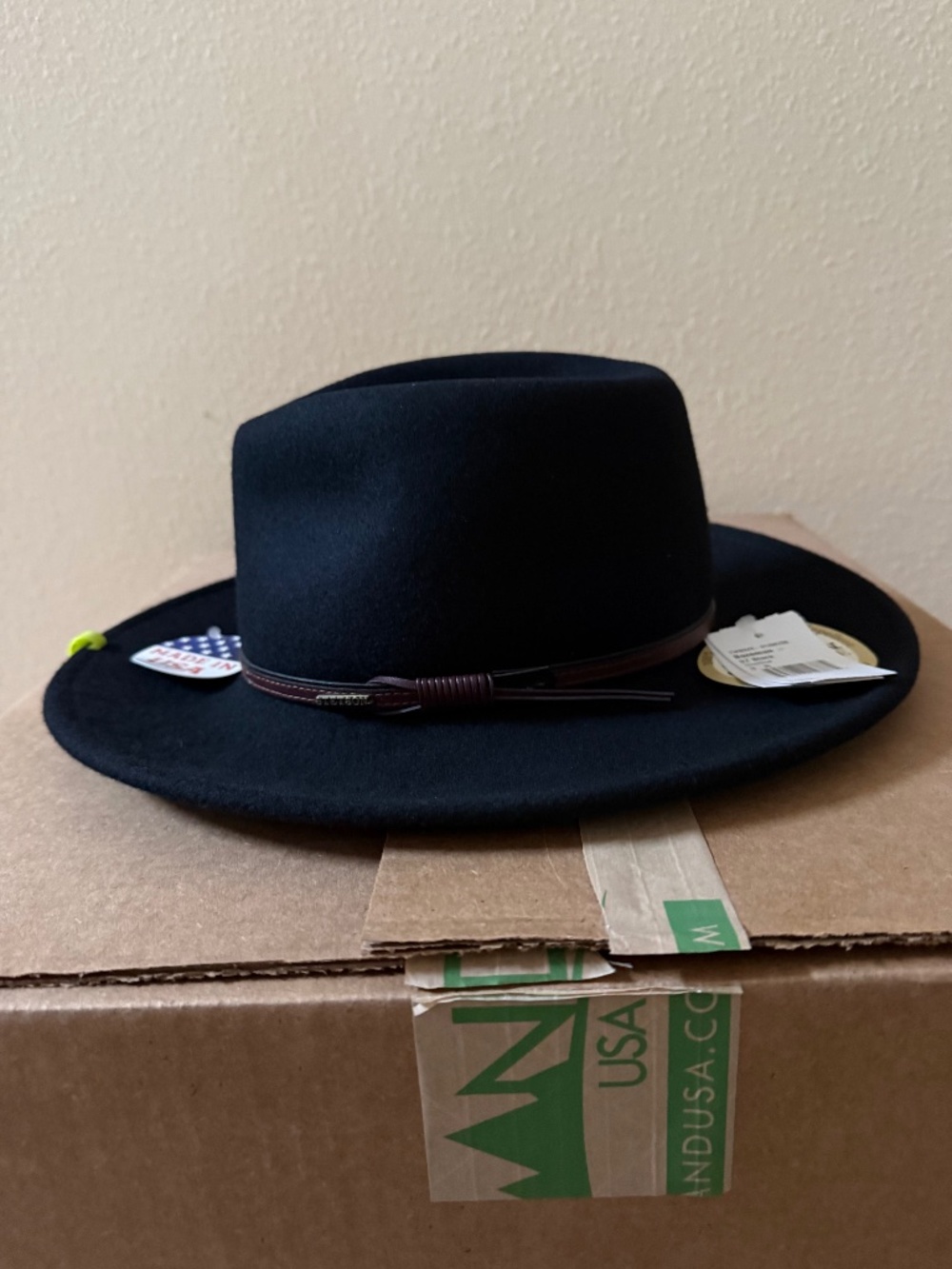NWT Black Stetson women's hat